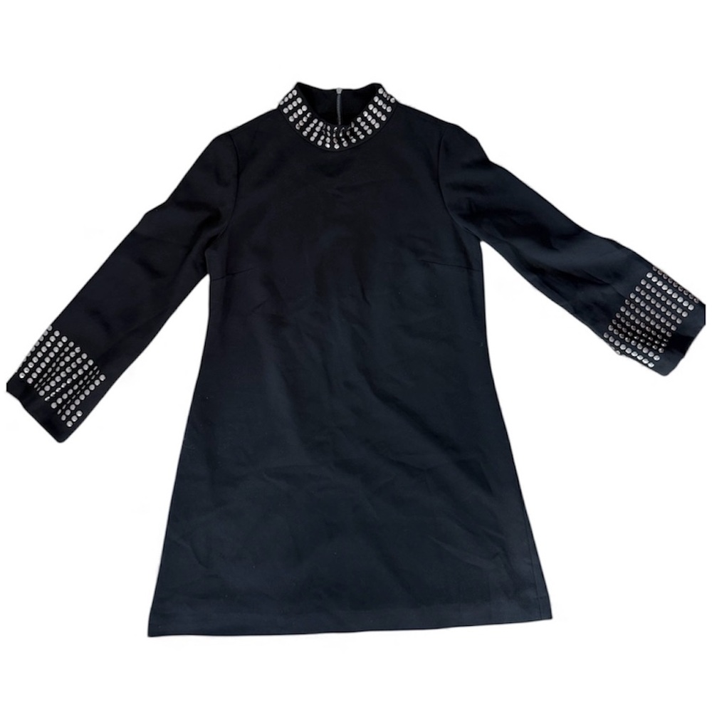 Black Studded Mini Dress